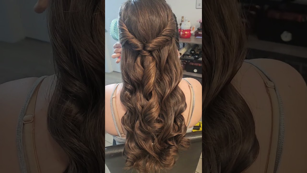 #bride #HAIRSTYLES  #BRIDAL #weddinghairstyle #beauty #hairtok #curls #weddinghair #braidmaids #LOVE