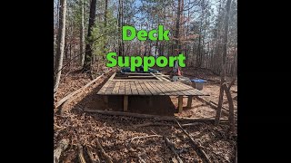 building my off grid dream: part 8 Deck Support