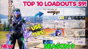 TOP 10 LOADOUTS in SEASON 9 of Cod Mobile | codm br best gunsmith | codm br best guns | codm br tips