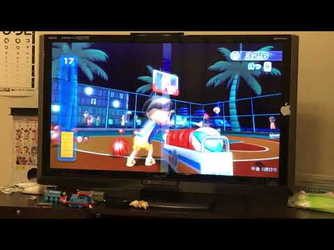 Wii バスケ スリーポイントコンテスト 4にんでたいせん