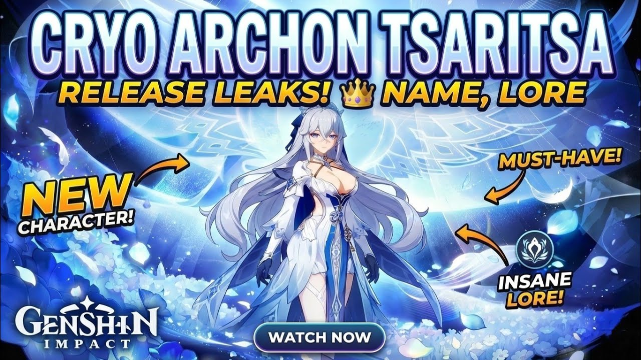 ️Cryo Archon Tsaritsa Release Leaks! 👑 Name, Lore,Skills & Gameplay