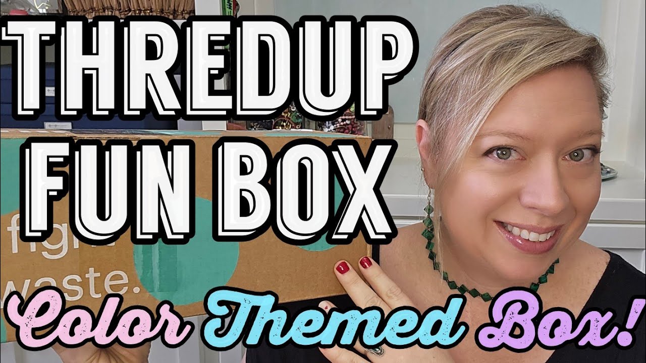 DISNEY in this COLOR THEMED Thredup Fun Box Unboxing #mysterybox - YouTube