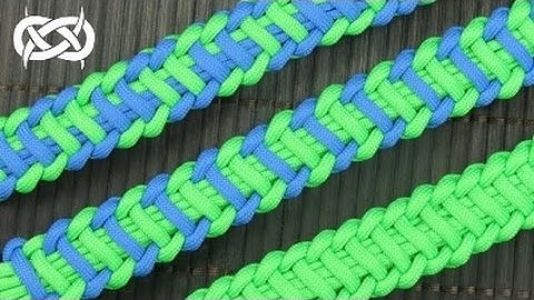 How to make a Vertical Crown Bar Paracord Buckle Bracelet