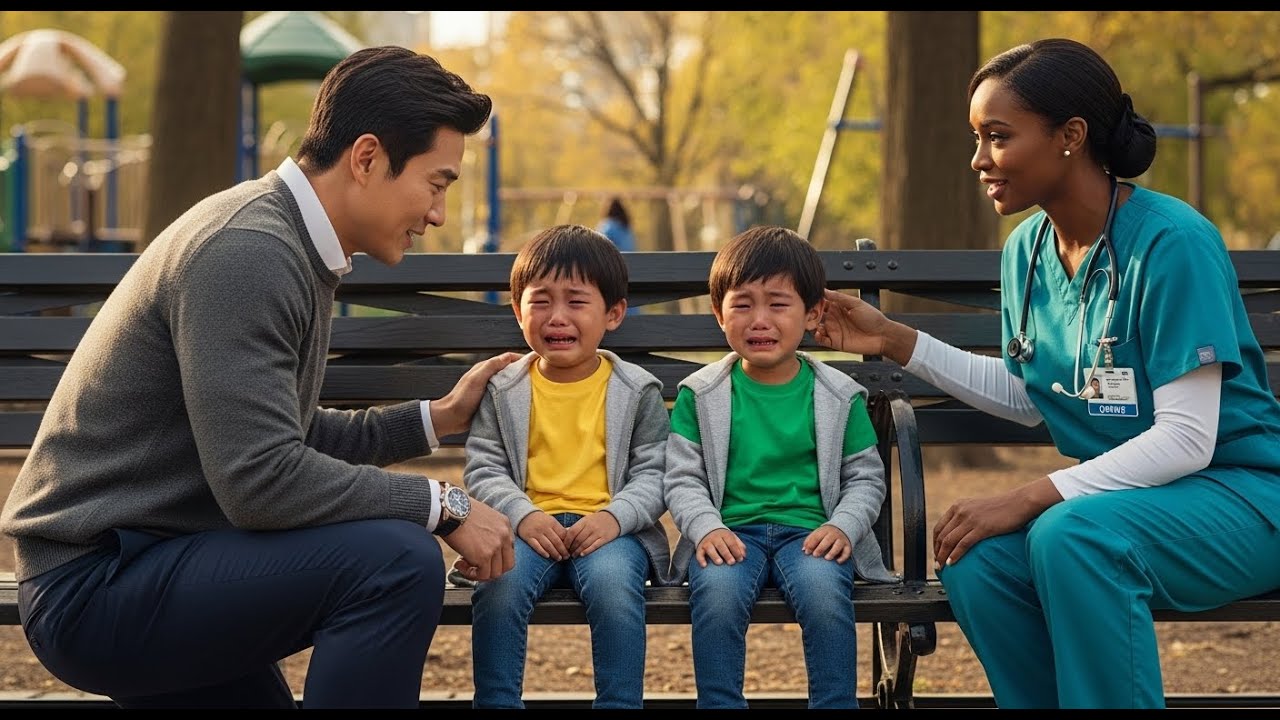 HER TWINS CLUNG TO THE BLACK NURSE...THE KOREAN MAFIA BOSS HEARD HER WHISPER THEY JUST NEED A MOTHER