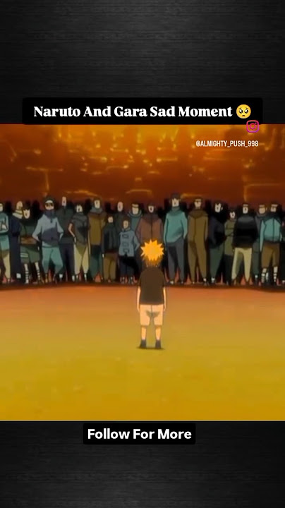 Naruto And Gara Sad Moment 🥺 #anime #narutoshippuden #shortanime #naruto #gara