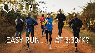 'EASY' RUN @ 3:30/K | Marathon Training in KENYA with LUIS ORTA | S02E03