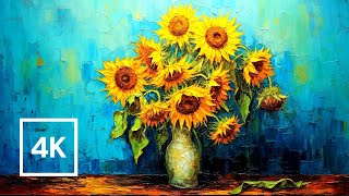 Van Gogh's Sunflowers Reimagined: A Digital Art Journey