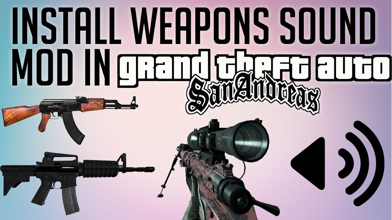 Weapons for GTA San Andreas with automatic installation: download