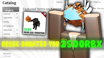 Giving Away FREE Headless In 2017 Roblox! (Pekora/Korone!)
