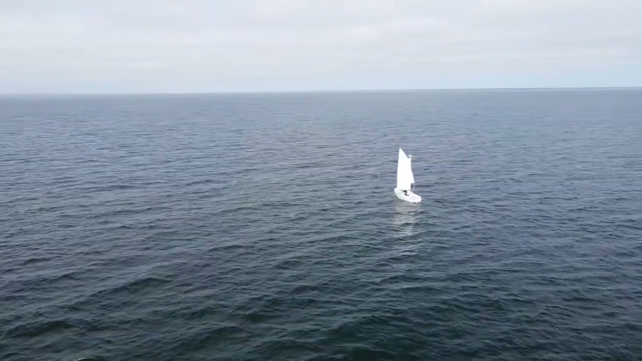 ⁣Core Sound 20 Mark 3 sailing down the Neuse River