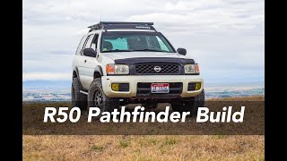 R50 Pathfinder OffRoad Build Overview  Lockers, Lift, Tires, Armor