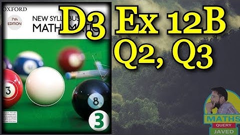 Q(2,3) || Ex 12B || D3 || Area and Volume of Similar Figure and Solids