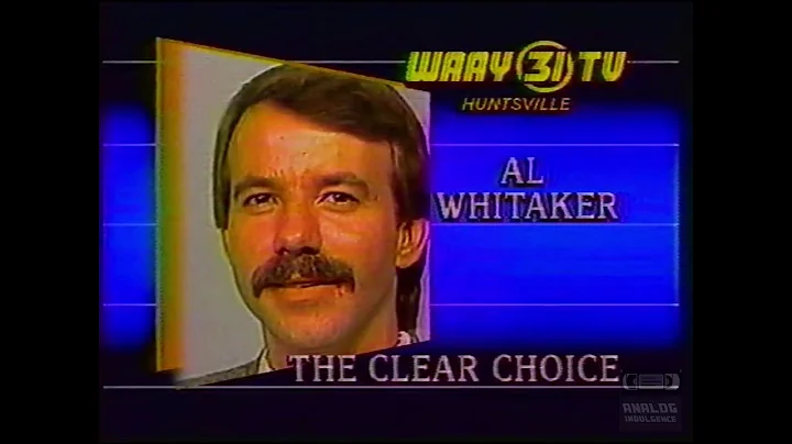 Al Whitaker | WAAY 31 | Bumper | 1986 | Huntsville...