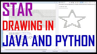 A Star Drawing In Java And Python  From Scratch