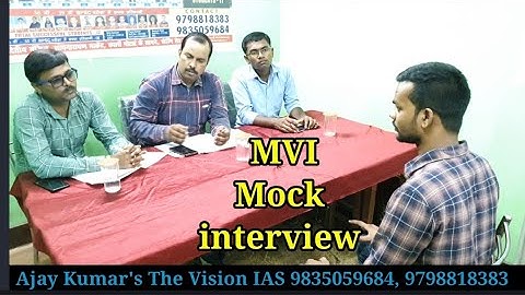 |Motor vehicle inspector|BPSC |Mock Interview| The VISION IAS| Niranjan Kumar Gupta|