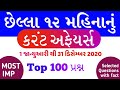 Last 12 months current affairs in gujarati by akshar jyot  most imp current affairs 2020