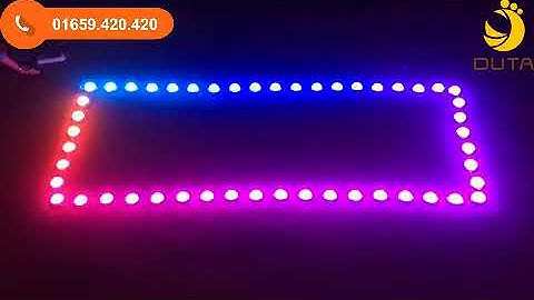 Hiệu ứng thay đổi màu ánh sáng chạy dọc của bóng led bát F50 full color