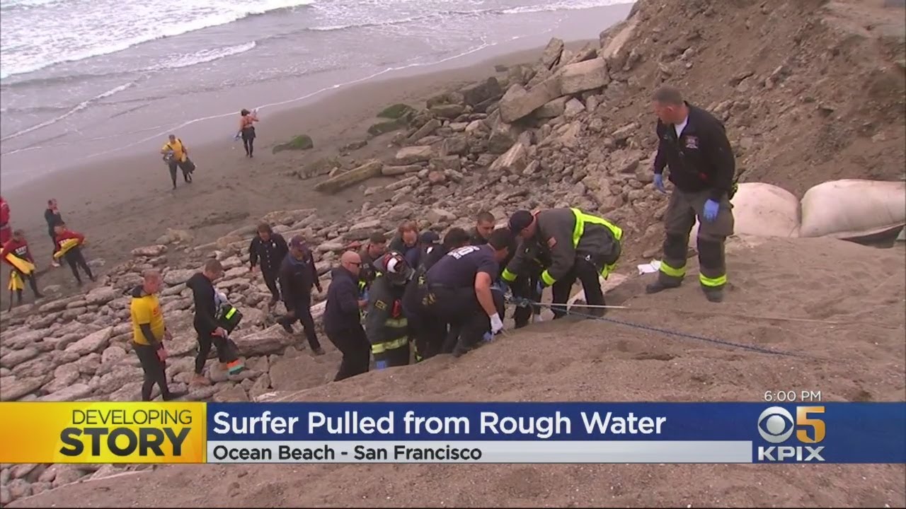 Man Pulled From Water At Ocean Beach In SF - YouTube