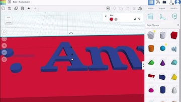 Creating a Nameplate in Tinkercad 2022