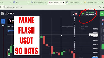 create flash usdt for quotex trading and binance