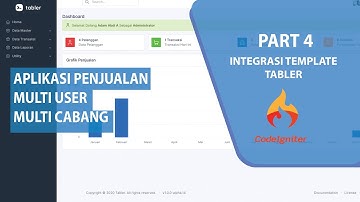 Aplikasi Penjualan Dengan Codeigniter -  PART 4 Integrasi Template Tabler