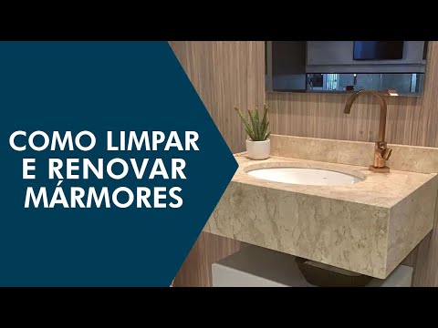 Como limpar e renovar peças de mármore!