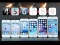 iPhones Compared on Original iOS Versions - iOS 4 vs 5 vs 6 vs 7 vs 8 vs 9!