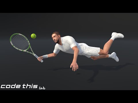 Male Tennis Player Animated (UNITY)