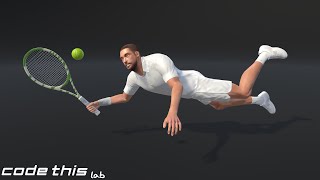 Male Tennis Player Animated (UNITY)