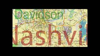 Tennessee State Vector Map 13RADMZ Editable PDF