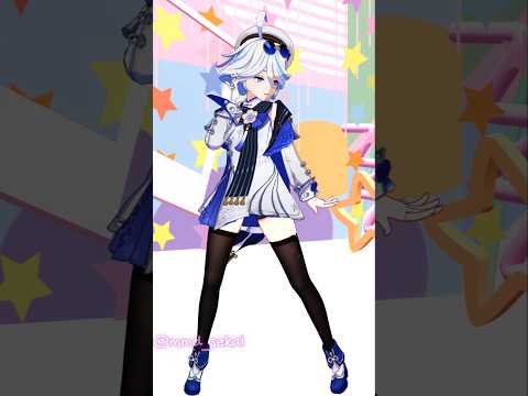 [MMD 原神] Furina (芙宁娜/フリーナ) 2 Skins | CATCH CATCH Challenge #furina #genshinimpact #mmd