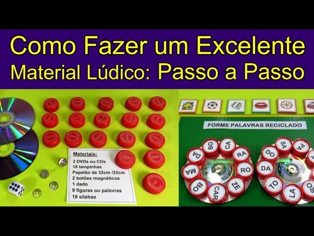 IDEIAS: Jogos para alfabetização utilizando materiais reciclados