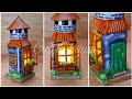 How to make a beautiful bottle house at home  art and craft  best out of waste crafty hands