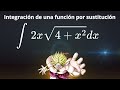 Integral de una función con radical y algebraica (Por sustitución)