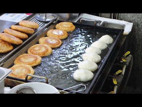 쫀득 쫀득 ~ 찹쌀이 들어간 생활의달인 맛조아꿀호떡 평택종합시장 / Hotteok / Sweet Rice and Sugar-filled Korean Pancake