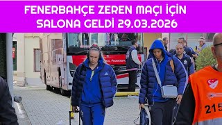 Fenerbahçe Medicana Zeren Spor Maçı İçin Ziraat Bankkart Voleybol Salonuna Geldi 29.03.2026