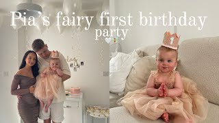 Pias fairy first birthday party, birthday smash & opening gifts‍♀  Zel and Ben