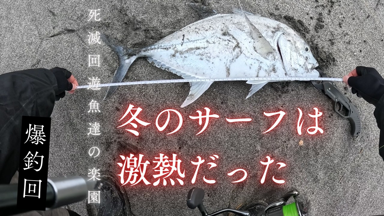 【 鹿児島 】釣りの神が微笑んだ日、冬のサーフでルアーフィッシング