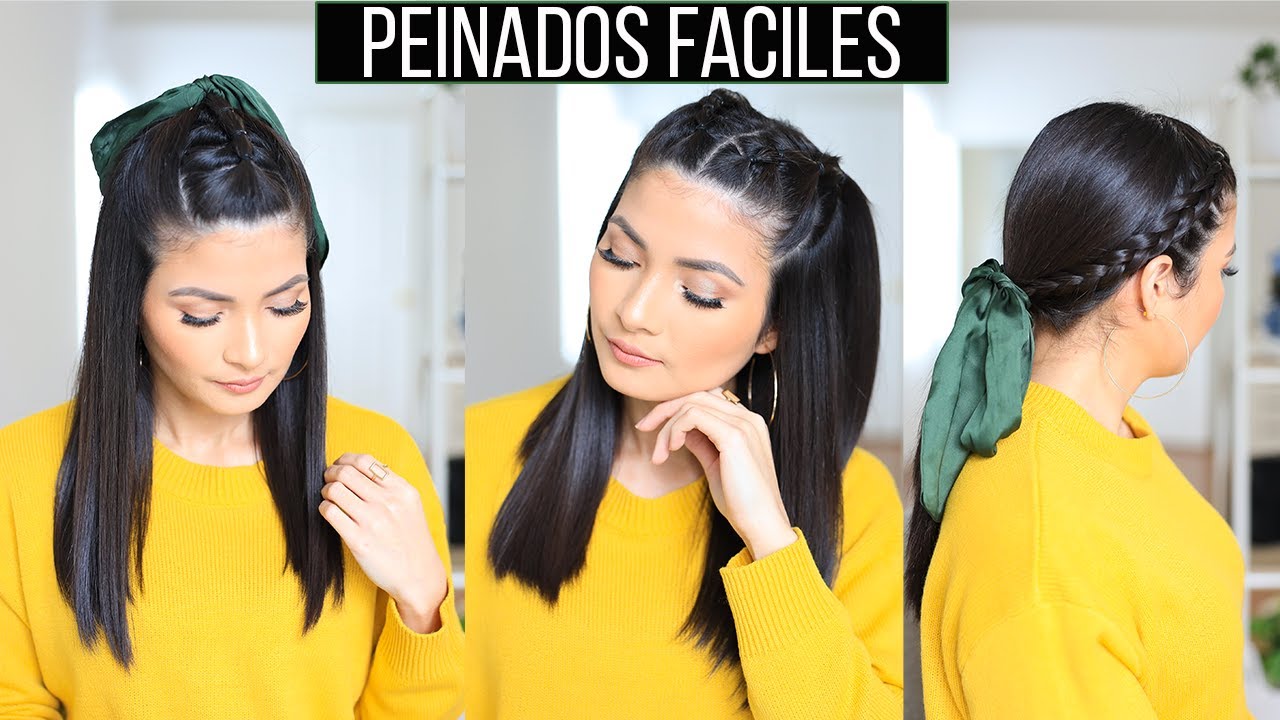 IDEAS DE PEINADOS SUPER FÁCILES Y RÁPIDOS | Bessy Dressy