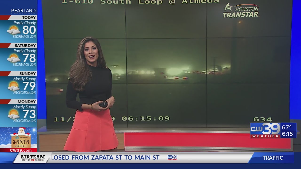 FOGGY MORNING - Patchy fog with low visibility around Houston - YouTube