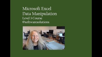 Microsoft Excel Data Manipulation Level 3 - Video 9 Named Ranges