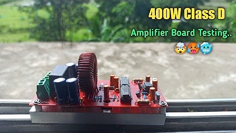 MV Collection 400W Class D Amplifier Board Testing. 400W amplifier Board Testing...