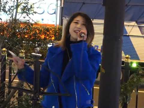 堀切千色「にじいろ」(絢香)、梅田周辺、２１.０１.０７