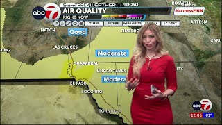 Weather rain chances, gusty conditions for your weekend with Iris Garcia Barron KVIA ABC-7