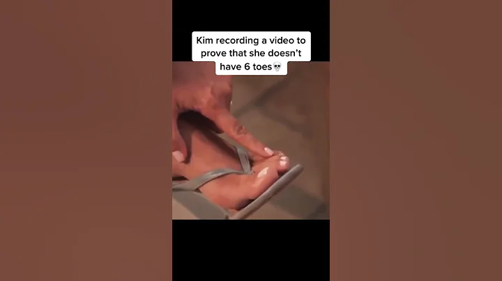 Kim says people think she has 6 toes #shorts