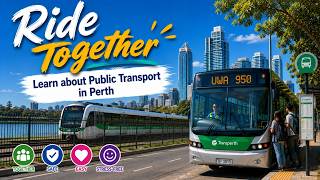 Ride Together 🚍🚆| Learn About Public Transport in Perth | English Song (Transperth & SmartRider)