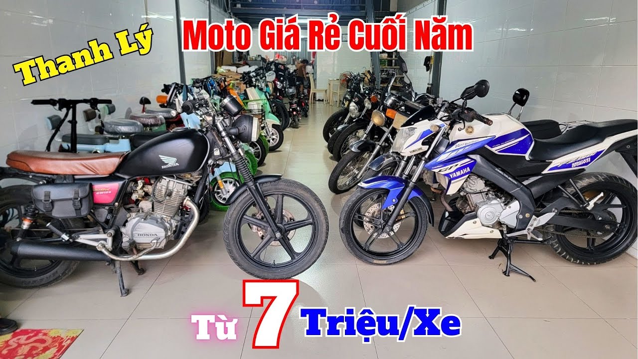 Xã Gấp Lô Moto Giá Rẻ FZ 150i ,Honda Master 125 ,Win 100 ,Husky 150 ,Bonus 125 ,MSX 110 ,TNT 125