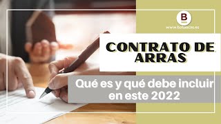 ✅Contrato de arras 2022: Qué es y qué debe incluir✅