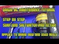 Daiwa BG Full maintenance and service tutorial. How to protect your reel against  sand and saltwater