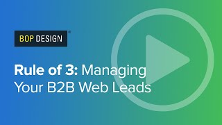 Rule of 3: Managing Your B2B Web Leads